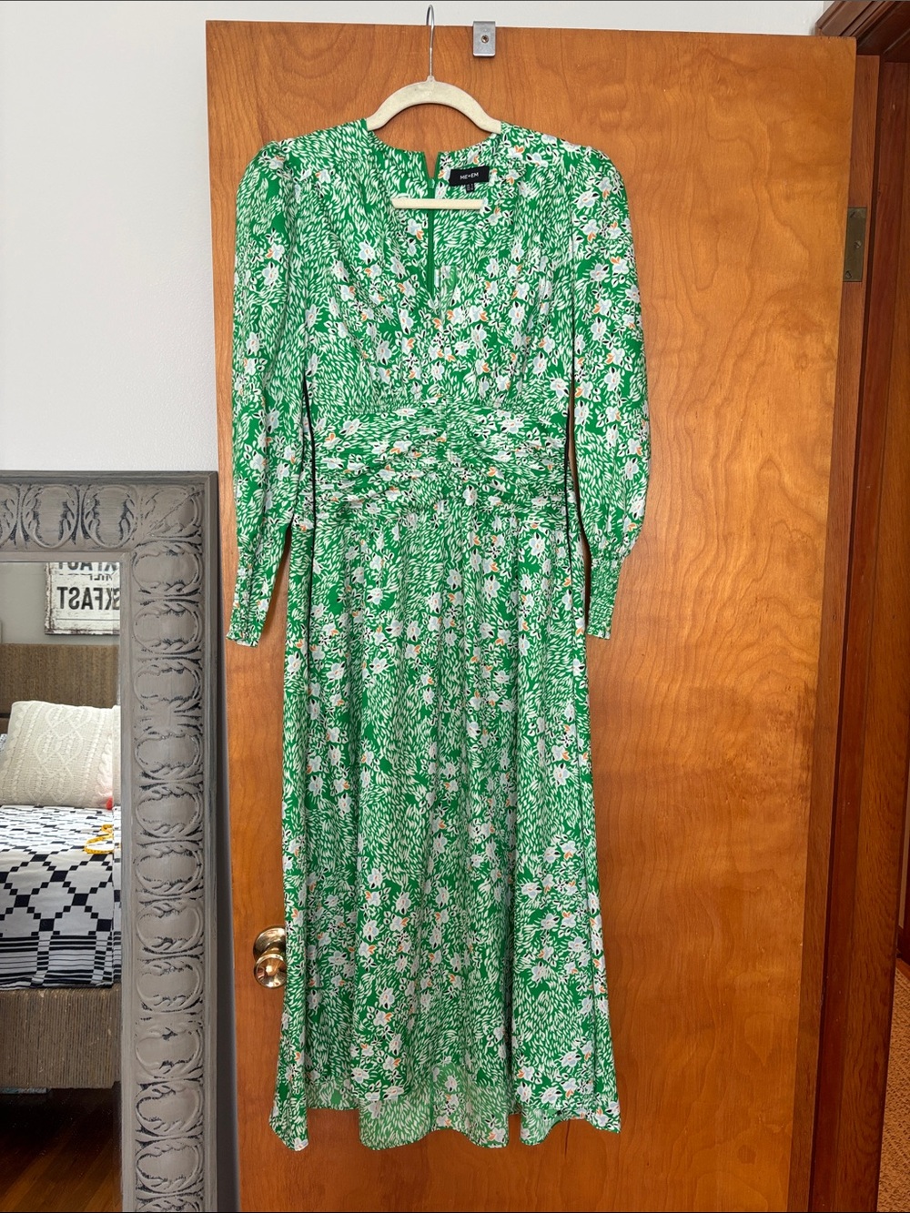 ME+EM Green Floral Maxi Dress
